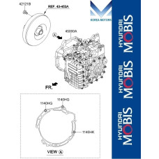 mobis korobka avtomat a6lf 6-speed l4nb hyundai kia 2019-23